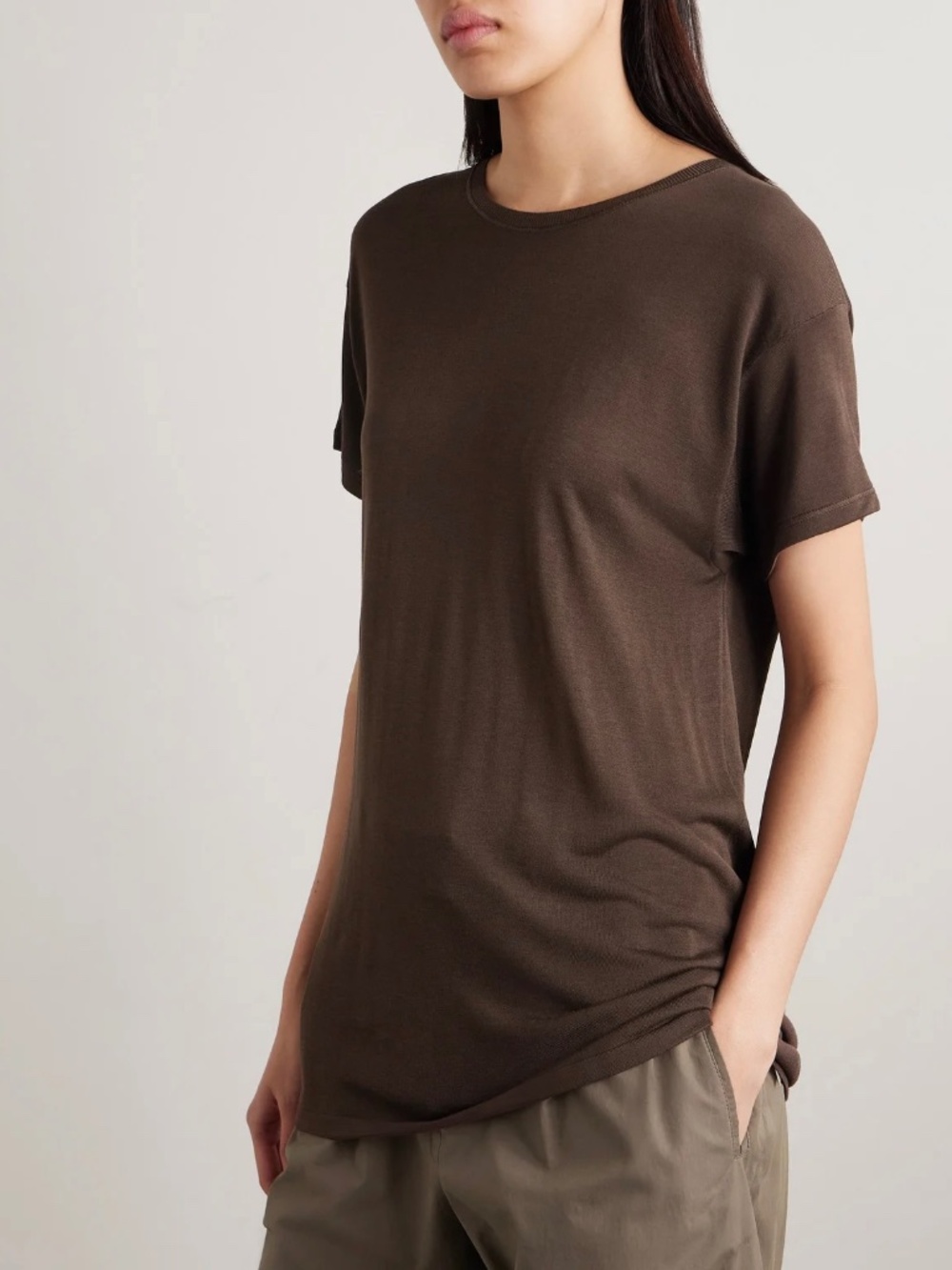 THE ROW Kota Top in Brown Size XS